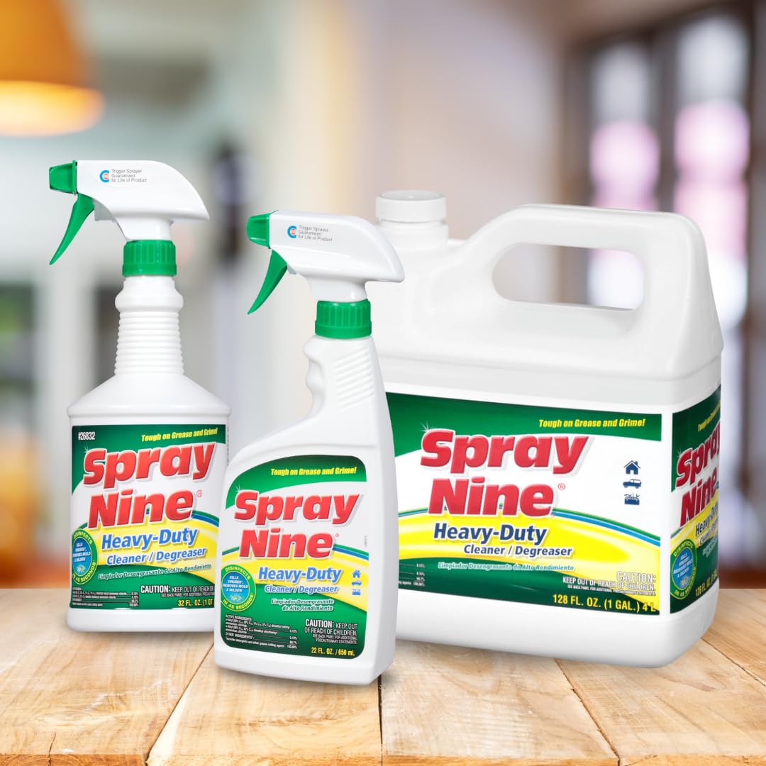 Spray Nine Heavy Duty Cleaner 26805, Degreaser & Disinfectant for Home, Yard Equipment, Automotive & More - Refill for Spray Bottle 5 Gallon Pail (Pack of 1)