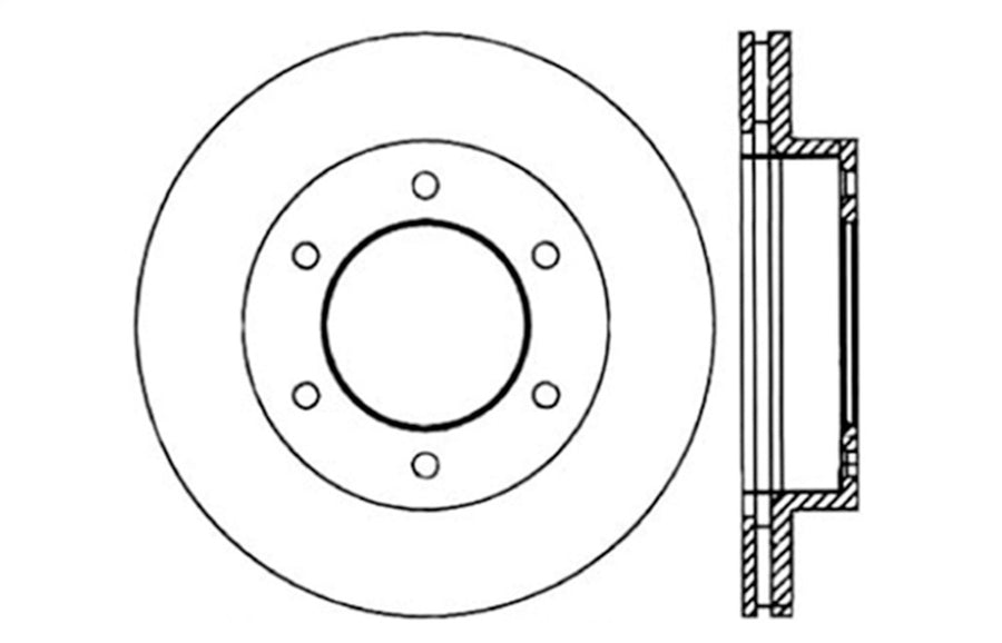 Sport Drilled/Slotted Brake Rotor StopTech 127.43018L (Front Left), 1 Pack