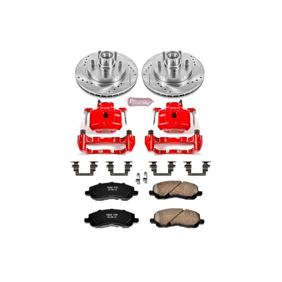 1-Click Power Stop (KC1678) Performance Brake Kit with Calipers