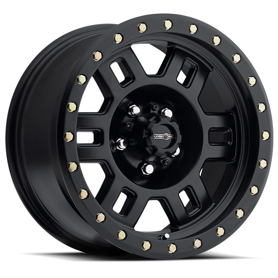 VISION 398 16X8 Manx 5x4.5 0 Matte Blk (Qty of 1)