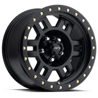 VISION 398 16X8 Manx 5x4.5 0 Matte Blk (Qty of 1)