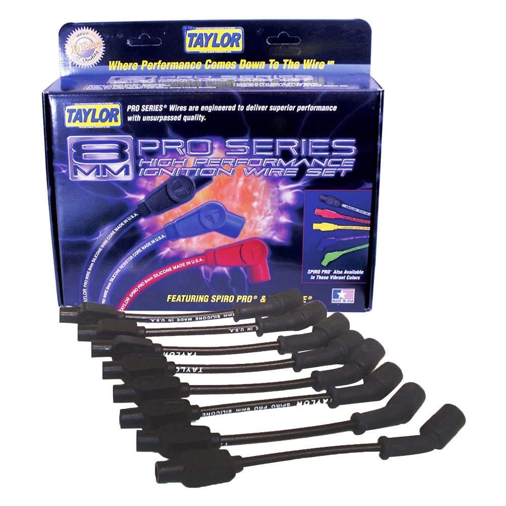 72061 Taylor Cable 8mm Spiro Pro black 180 10.625 inch