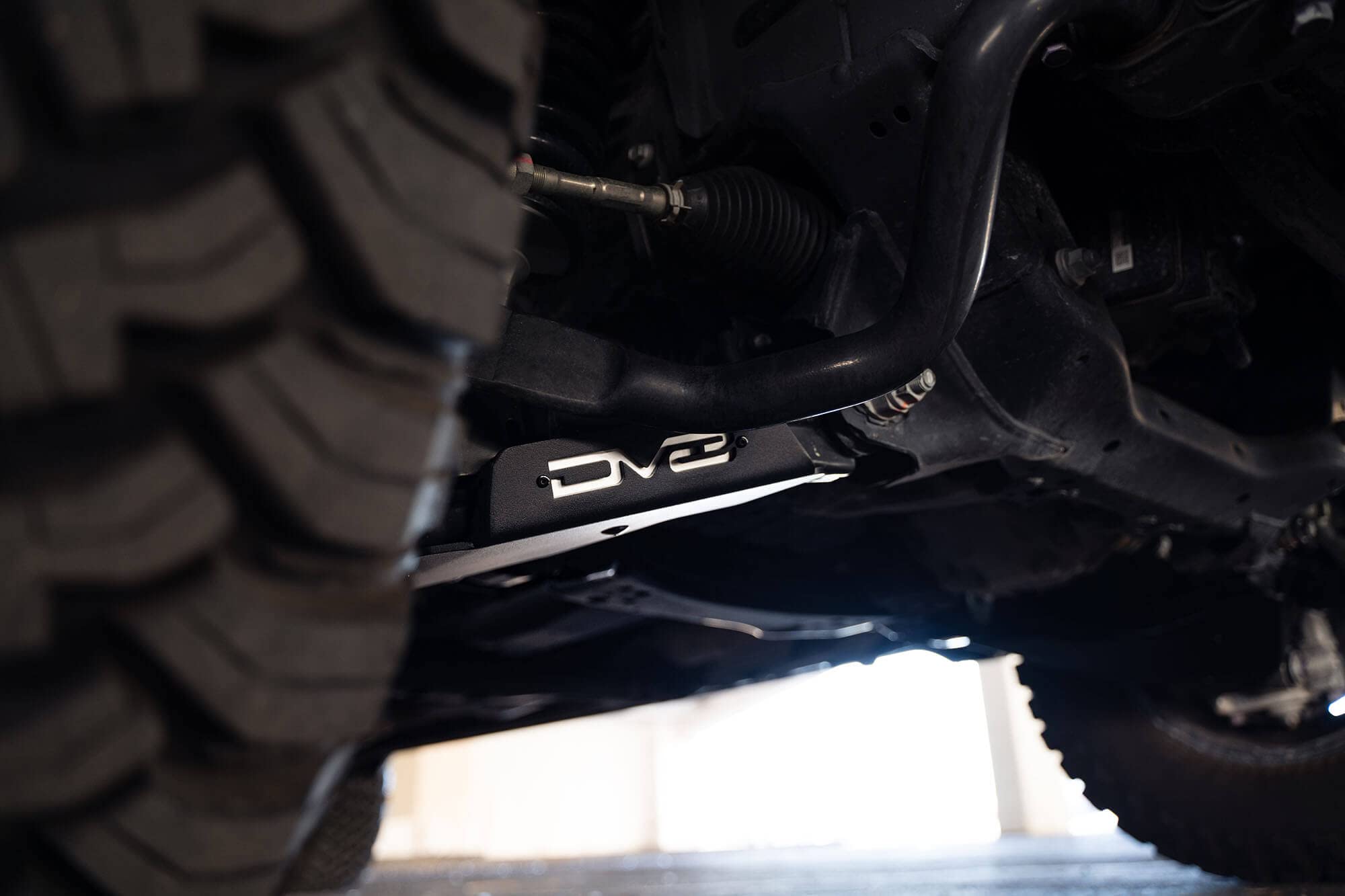 Front Lower Control Arm Skid Plates DV8 Offroad for 2022-2025 Toyota Tundra & 2023 Sequoia | Protects the Factory A-Arm Against Rocks & Debris | Sold as Pair | Suspension Protection