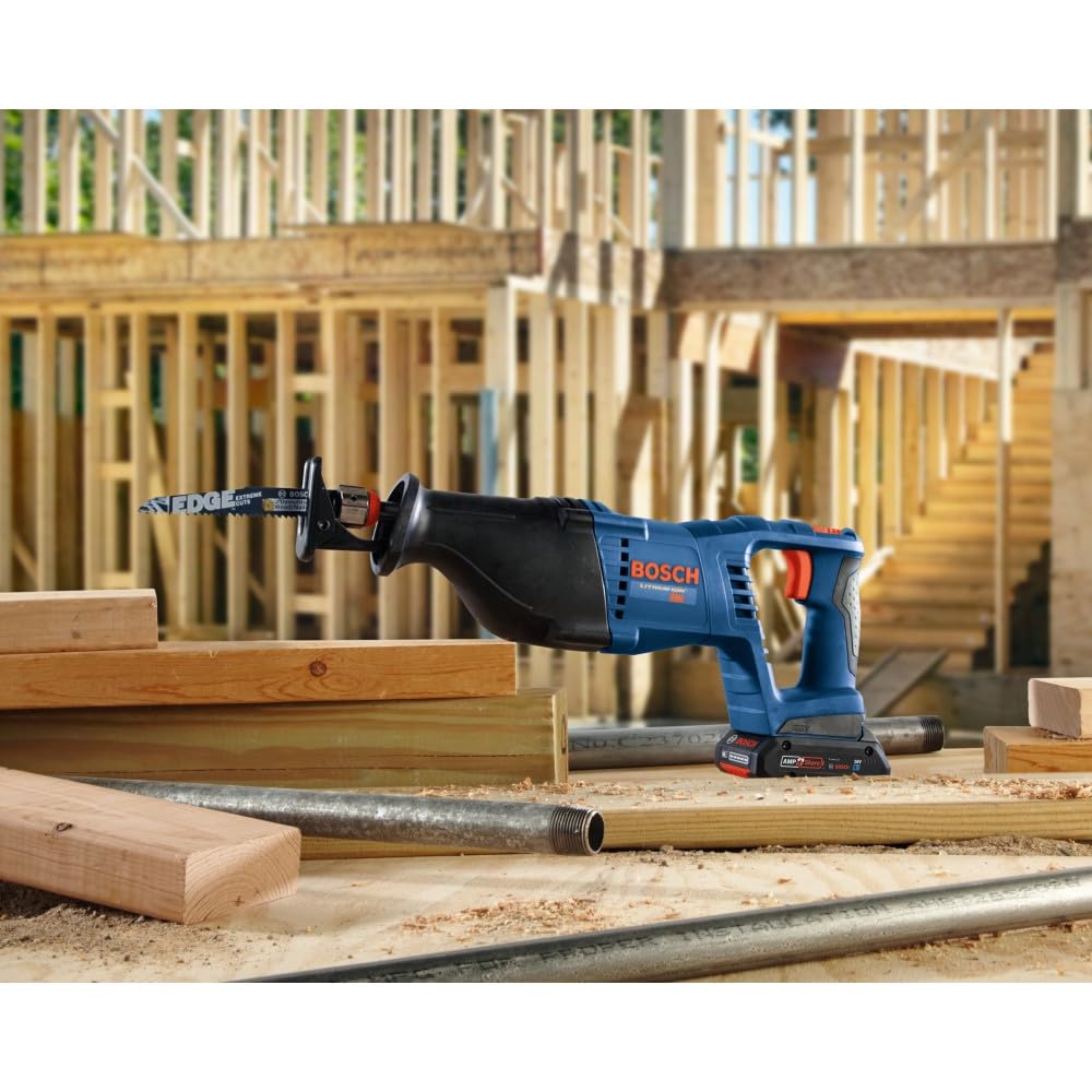 18V BOSCH CRS180-B15 D-Handle Reciprocating Saw Kit with (1) CORE18V 4 Ah Advanced Power Battery