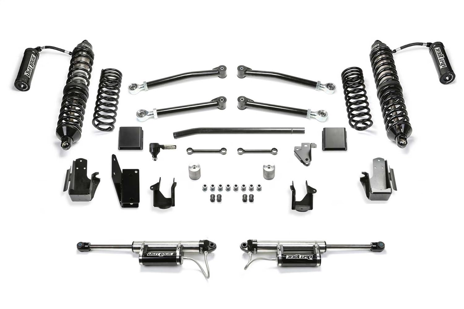 20-22 Jeep JT Fabtech 4WD Diesel 3in Trail w/DLSS 2.5 Coilover Resi & RR DLSS Resi (K4214DL)