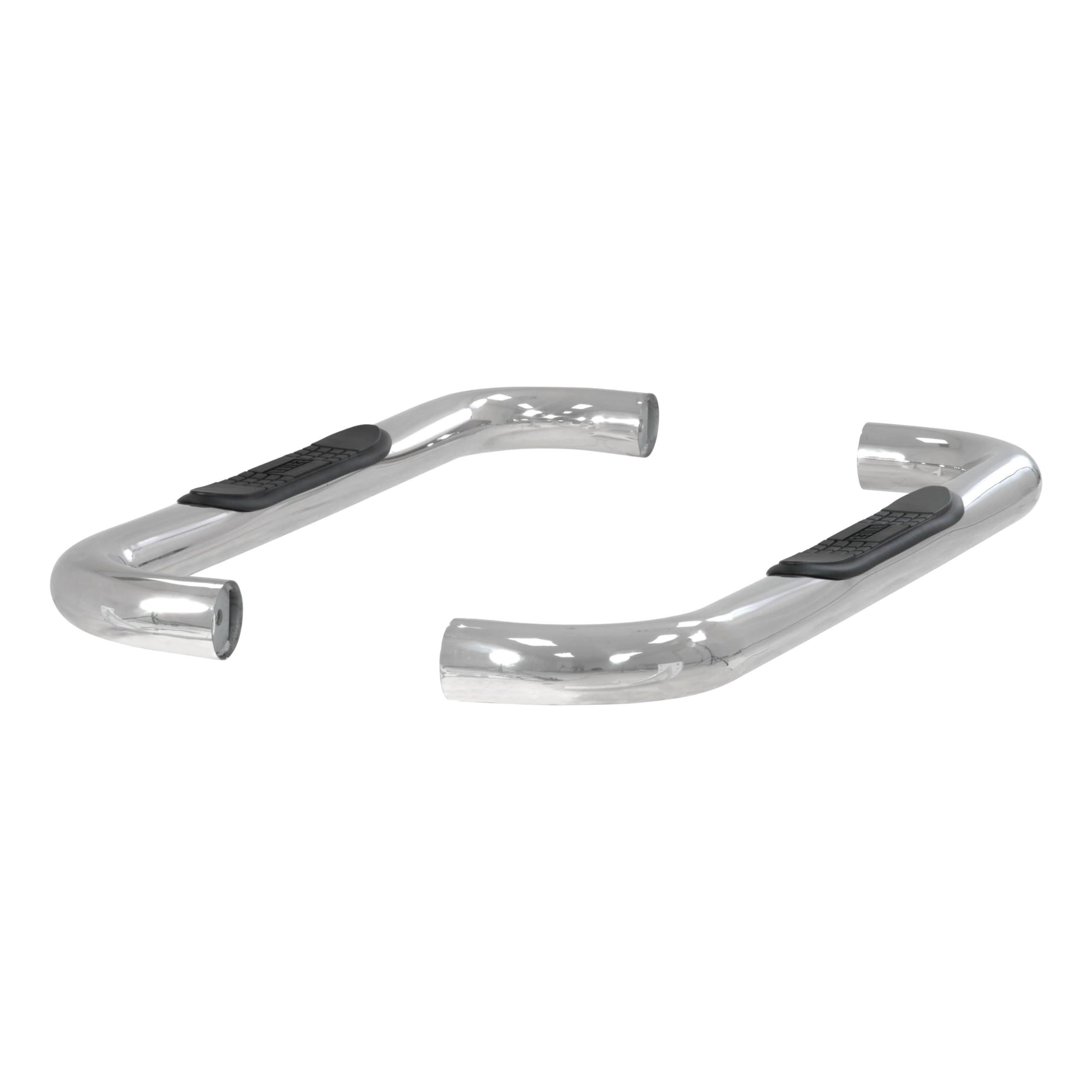 3-Inch Round Polished Stainless Steel ARIES Nerf Bars, No-Drill, Fits Select Chevrolet Blazer FS, Tahoe, GMC Yukon, C, K