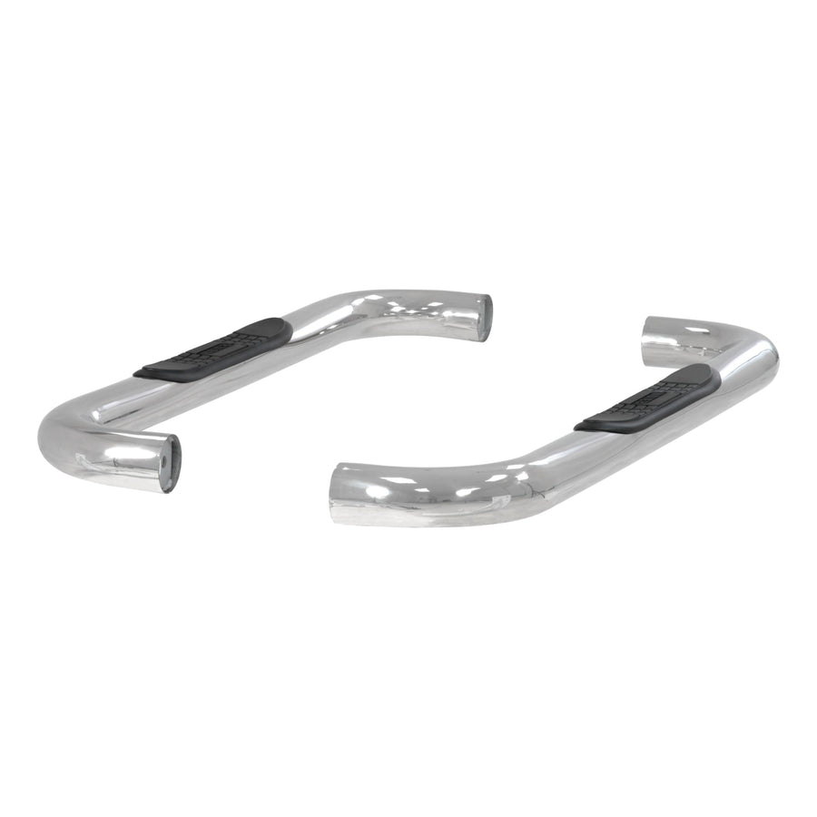 3-Inch Round Polished Stainless Steel ARIES Nerf Bars, No-Drill, Fits Select Chevrolet Blazer FS, Tahoe, GMC Yukon, C, K