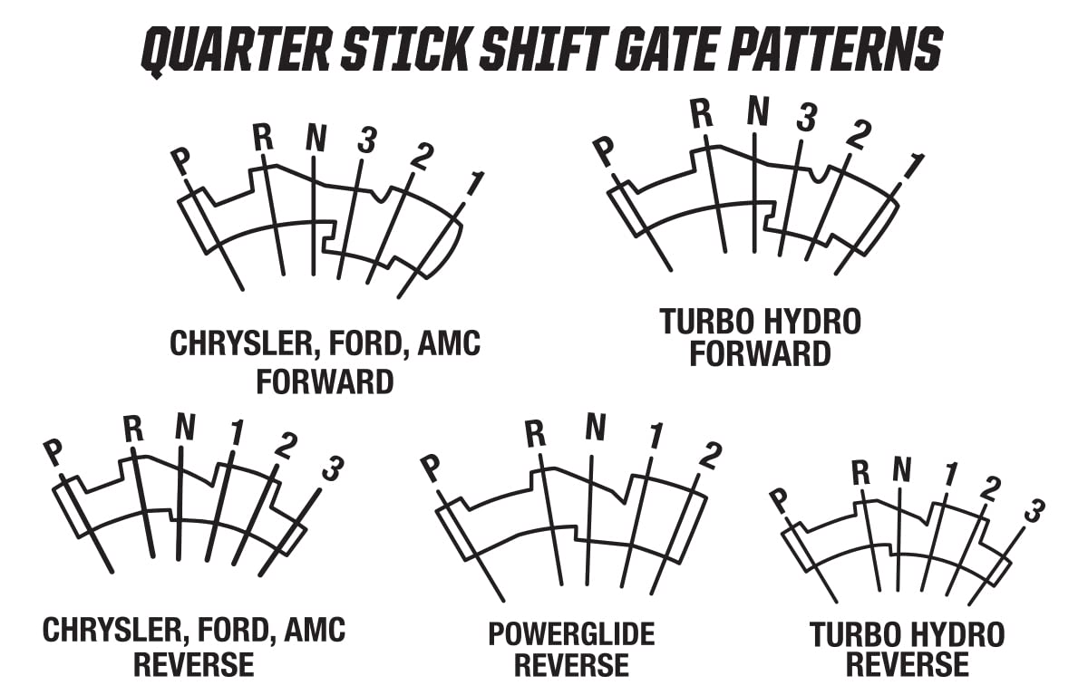 Quarter Stick Hurst 3160014 Shifter , White