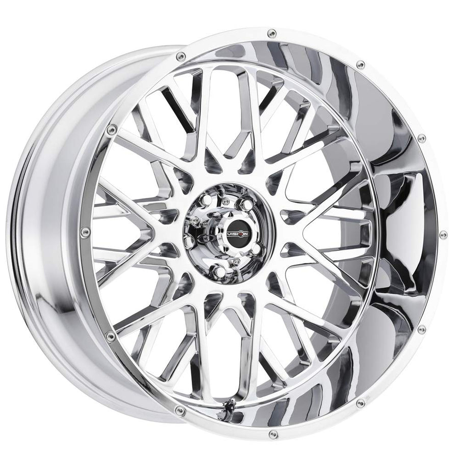 24x12 Vision 412 Rocker -51mm Chrome Wheel Rim 24" Inch
