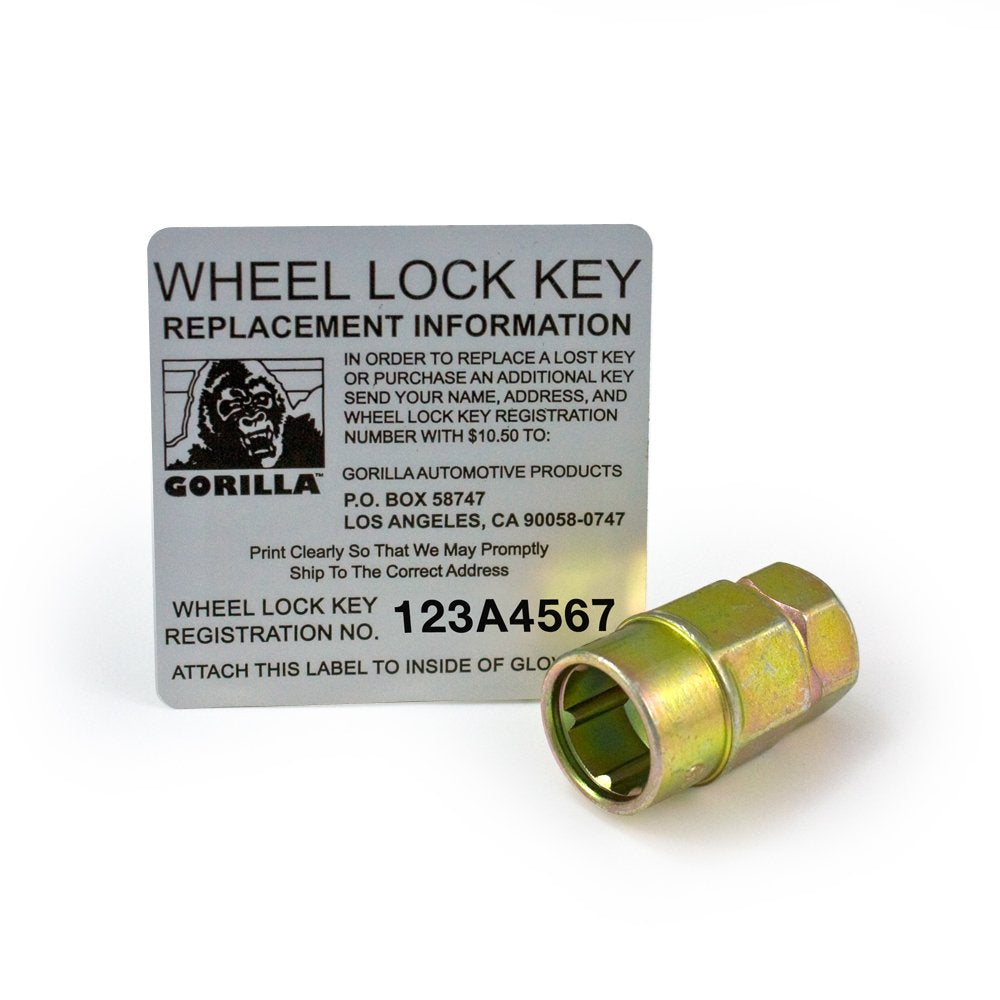 Gorilla 61661N Automotive Chrome Acorn Gorilla Guard II Wheel Locks - Set of 4 (12mm x 1.75 Thread Size)