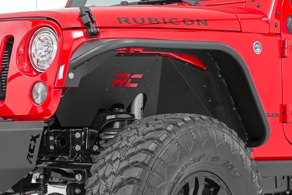 Rough Country Inner Fenders Front & Rear for 2007-2018 Jeep Wrangler JK - 10511