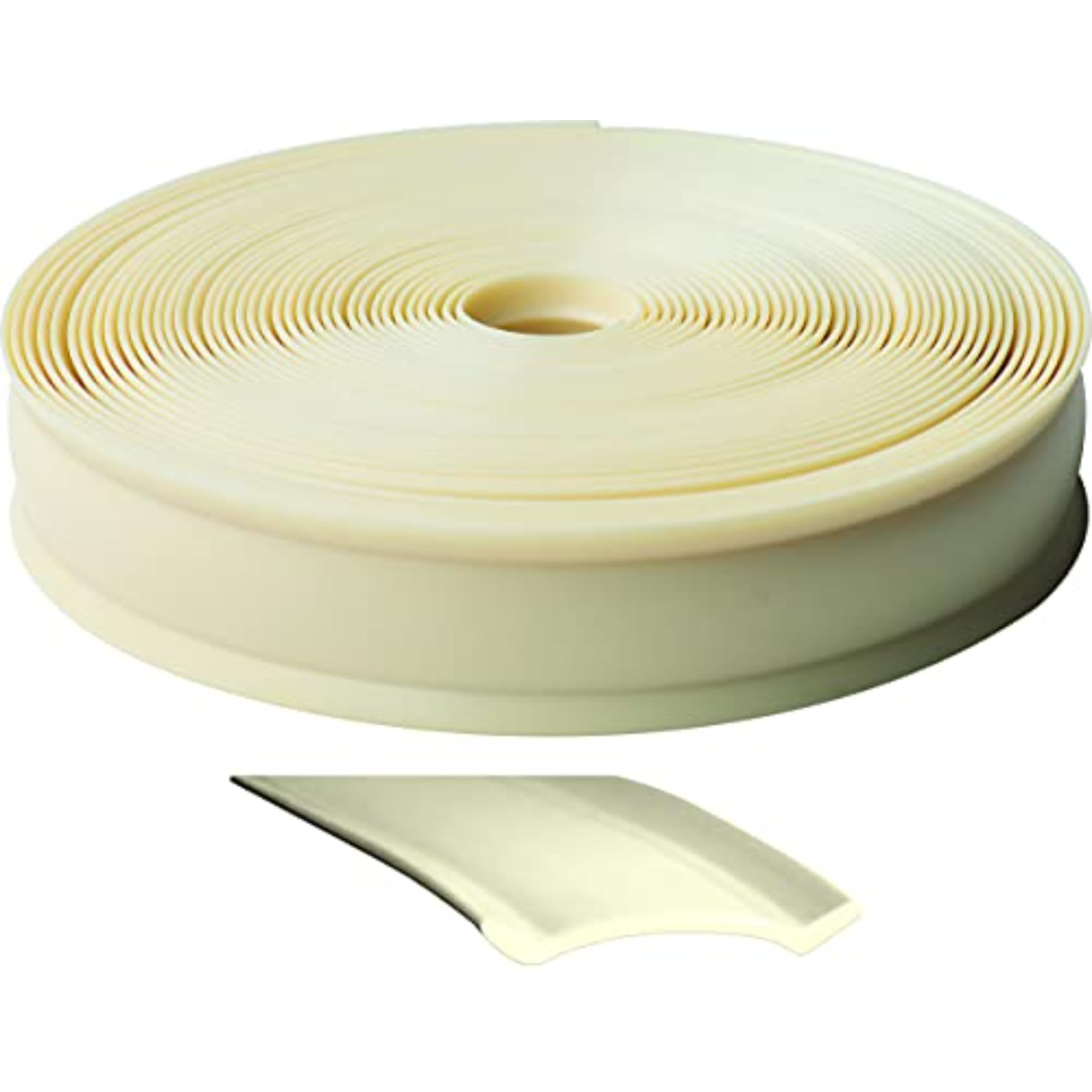 1 Inch Wide RV Designer Vinyl Trim Insert for RVs - Flexible Molding, Exterior Use, and Roof Edge Molding - Ideal for Travel Trailers and Campers, Heavy Duty, 25 Foot Roll, Col. White
