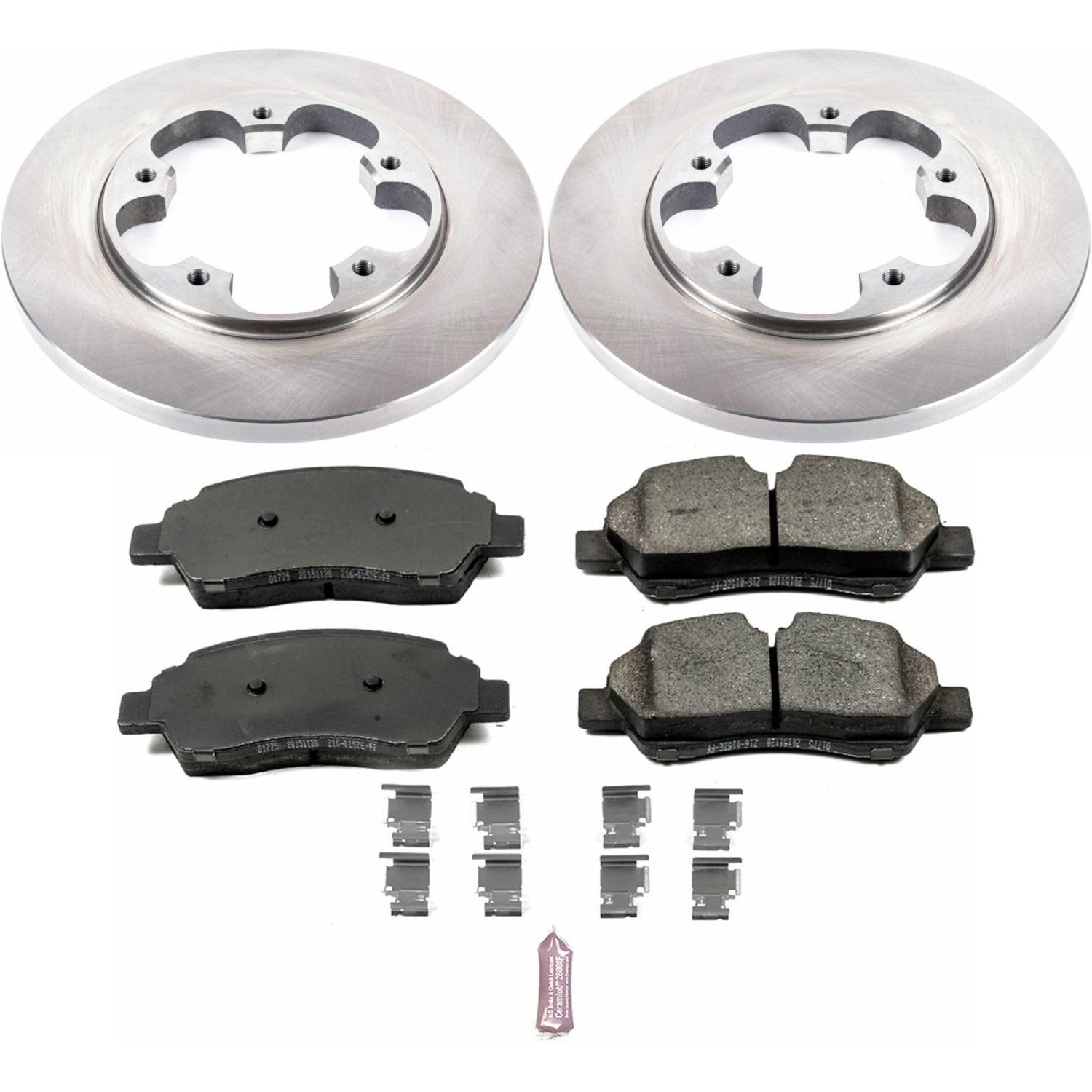 Power Stop KOE7145 Rear Replacement Brake Kit-OE Brake Rotors & Ceramic Brake Pads Autospecialty