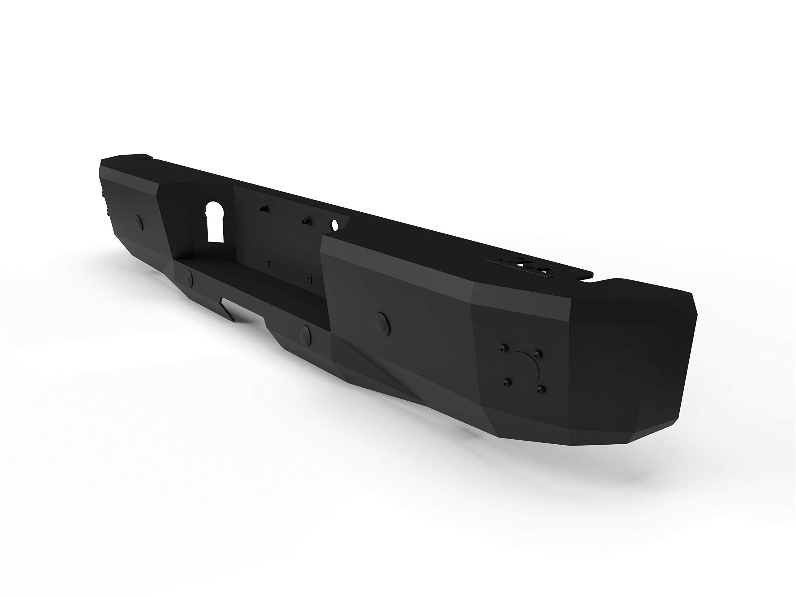 Alumilite Rear Bumper ICI Aluminum Bumpers Compatible with 2015 - 2021 Ford F-150
