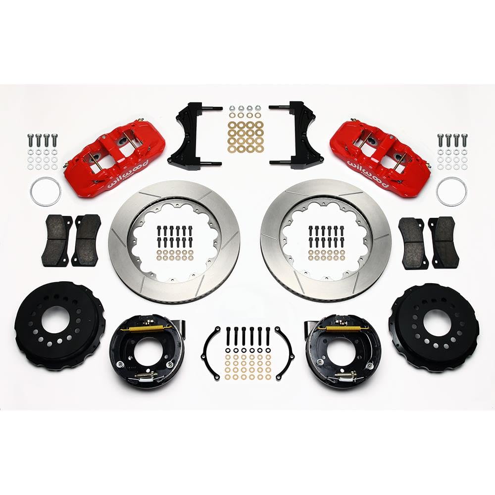 Red AERO4 Rear P-Brake Kit,14.00"