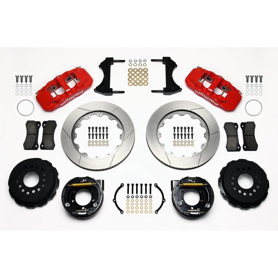 Red AERO4 Rear P-Brake Kit,14.00"