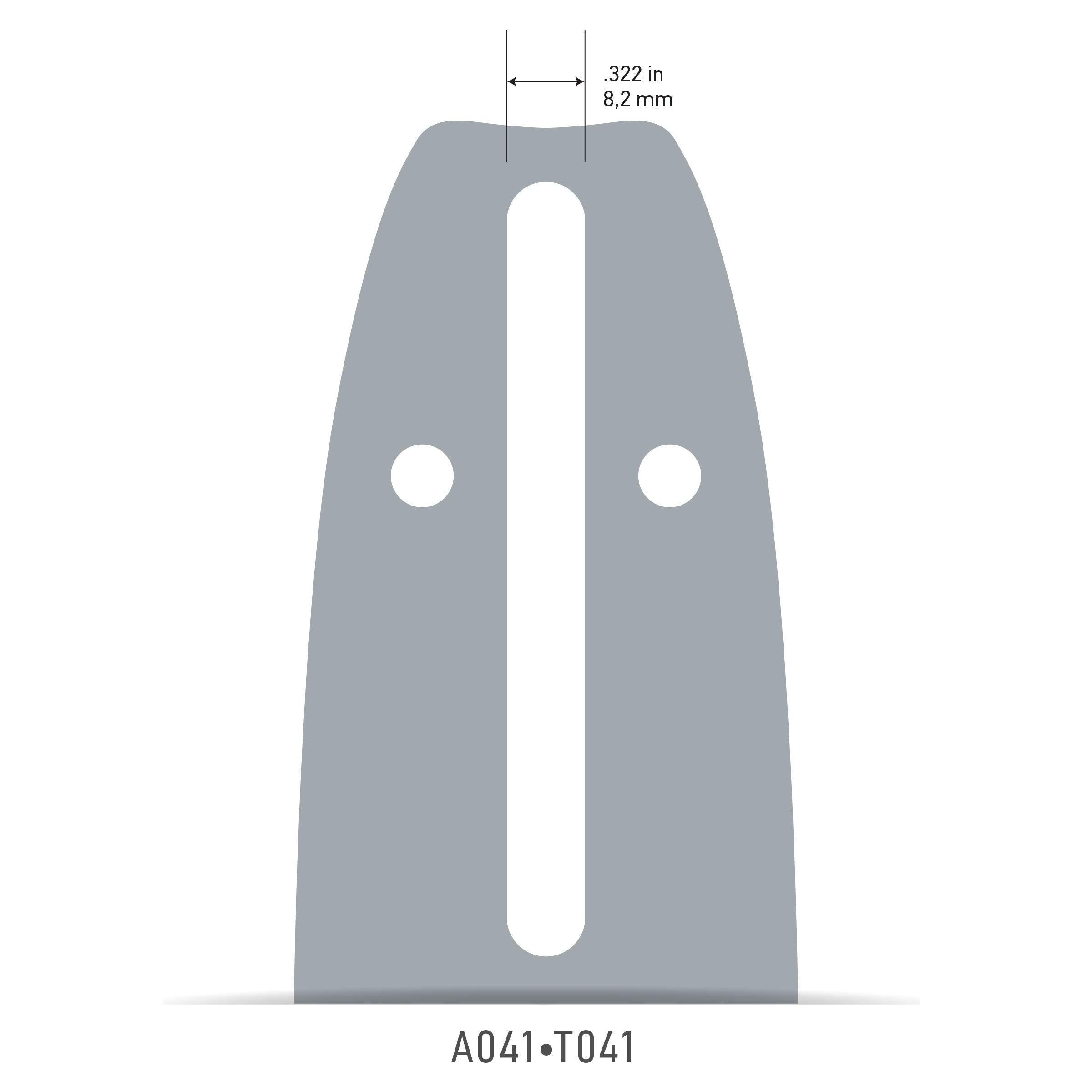 Oregon 180DGEA041 3/8" Low Pro Pitch .050" Gauge 18" Double Guard Bar