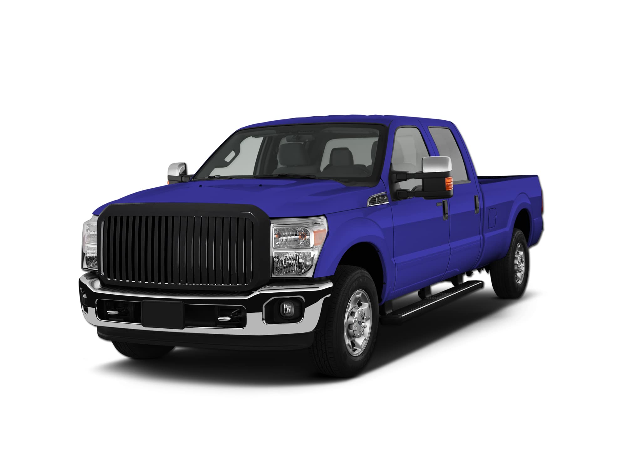 Vertical Front Hood Grille Armordillo USA - Gloss Black Fits 2011-2016 Ford F250 F-250 / F350 F-350 / F450 F-450 Super Duty