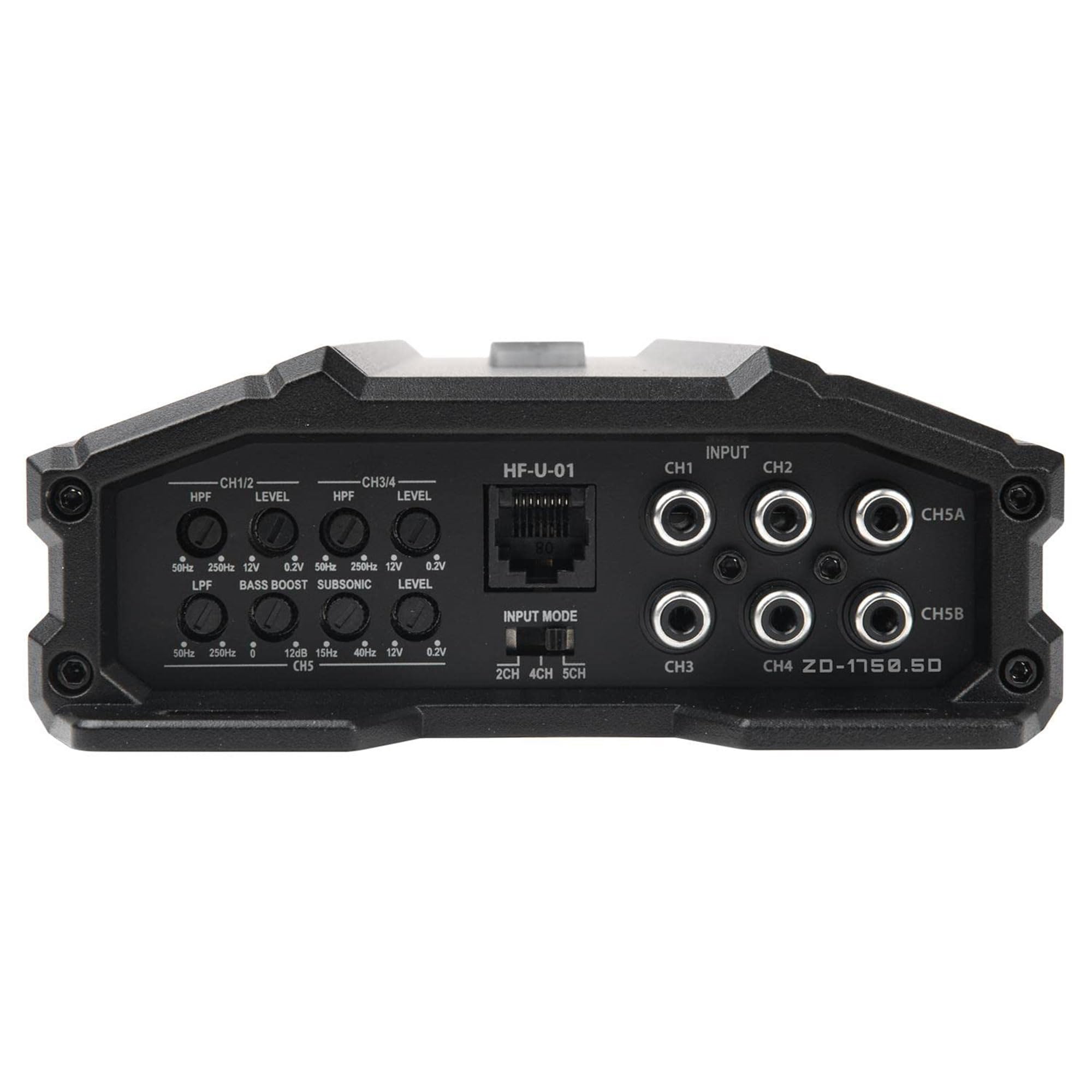 Hifonics 1,750 Watt Zeus Delta Compact 5 Channel Nickel Plated Mobile Car Audio Amplifier with Auto Turn On Feature, ZD-1750.5D, Black