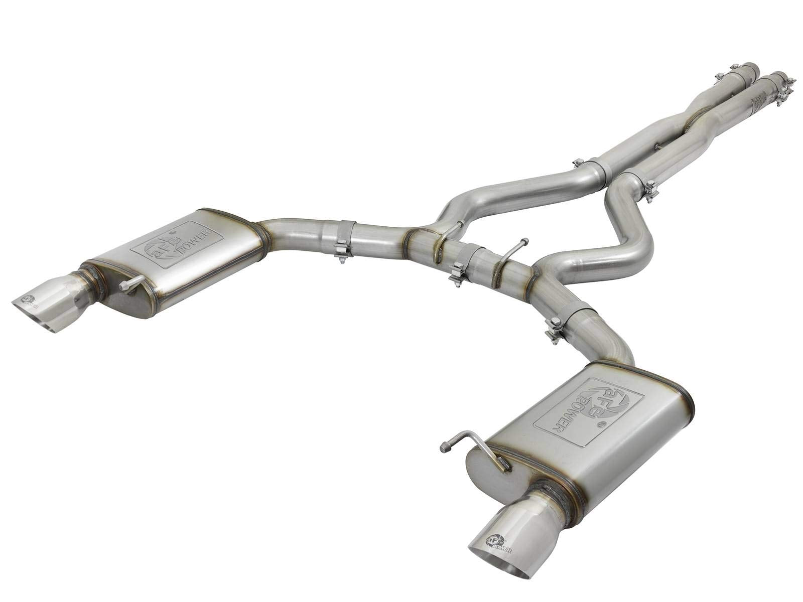 Mach Force-Xp aFe Power 49-33072-1P 3" 304 Stainless Steel Cat-Back Exhaust System, 1 Pack