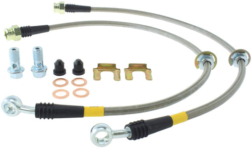 Stainless Steel Braided Brake Hose Kit StopTech 950.47501 Rear Stainless Steel Braided Brake Hose Kit