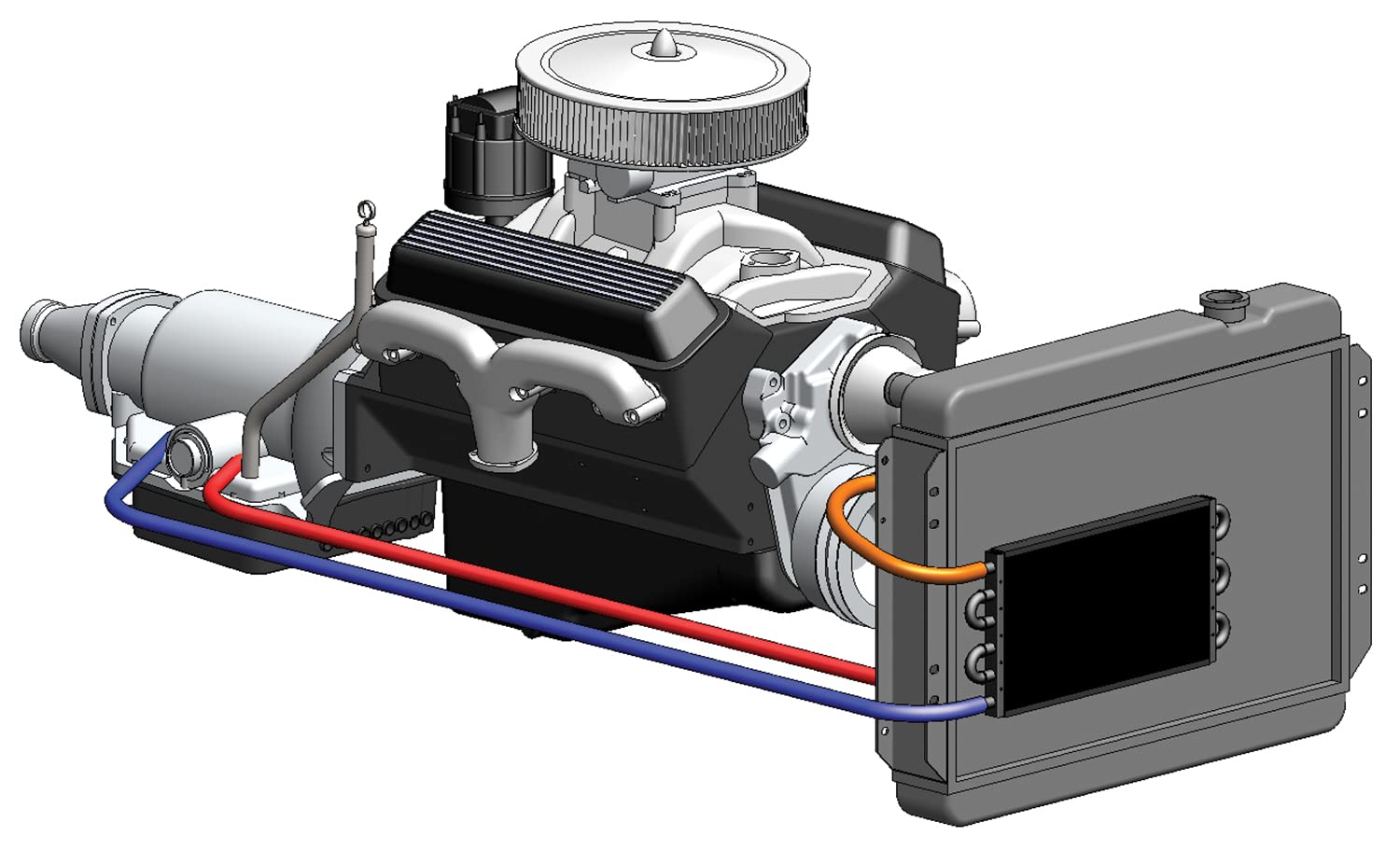 Derale 7000 Series Transmission Oil Cooler , Black 13101