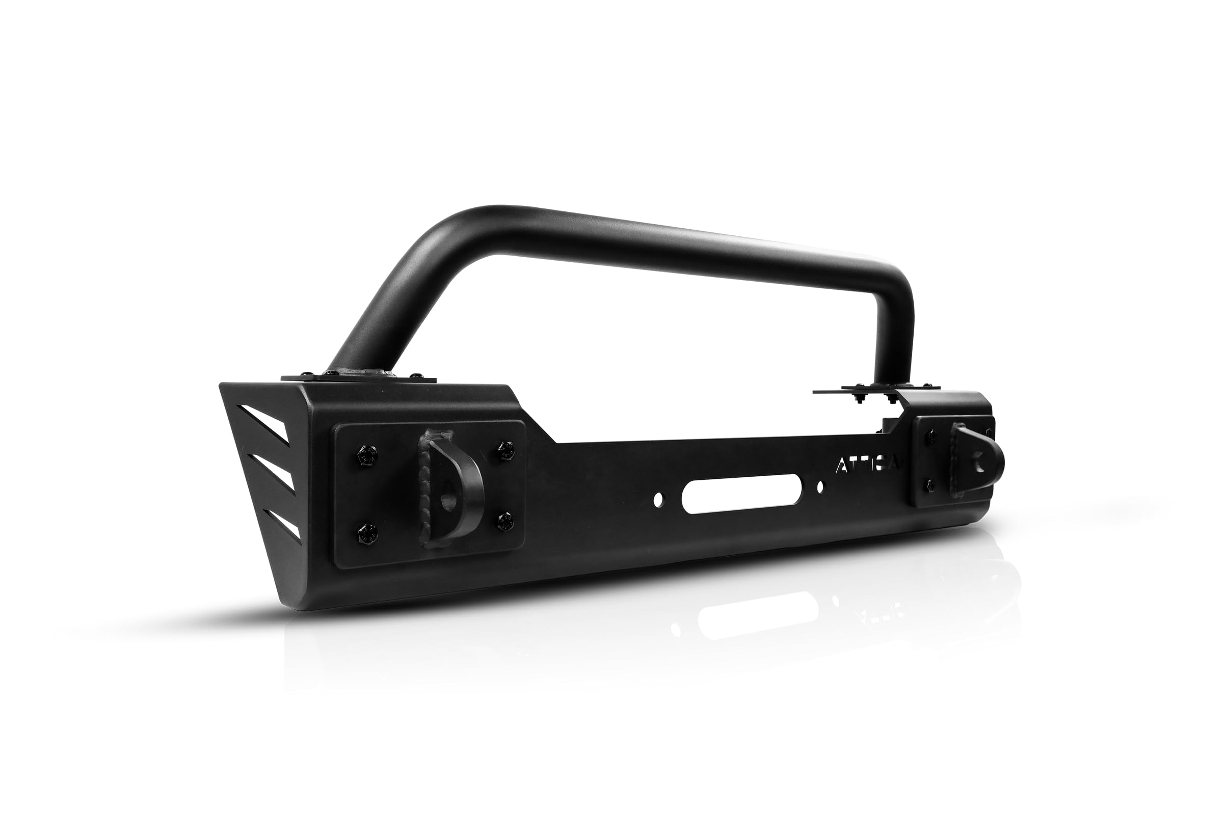 Cobra Tek - Attica4x4 Apex Series Front Bumper | Compatible with Jeep Gladiator & Wrangler JL | Heavy-Duty Off-Road Protection with Stubby Design and Winch Mount | Black Textured Powder Coat.