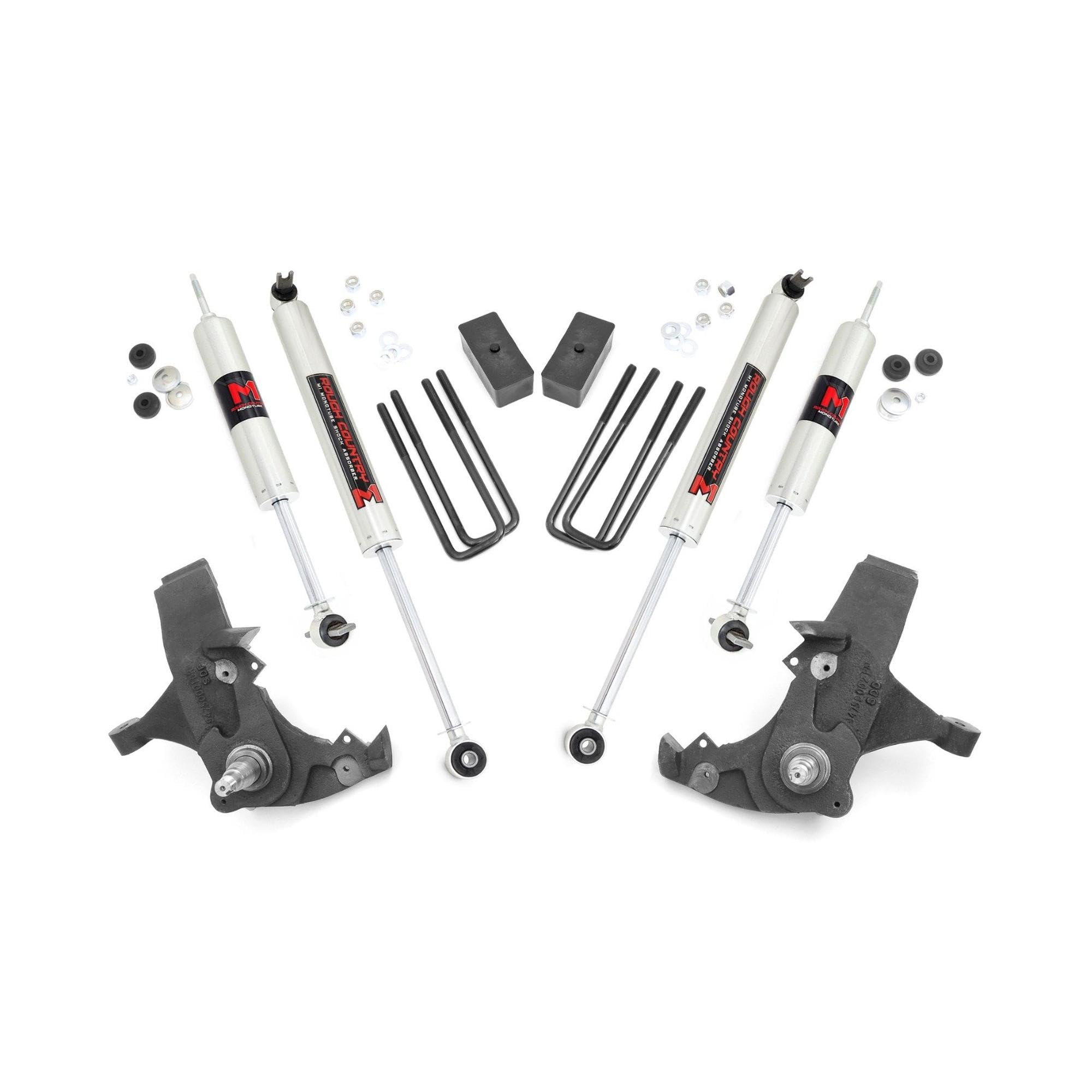 4" Rough Country Suspension Lift Kit for 1988-1998 Chevy/GMC C/K1500 2WD - 24140