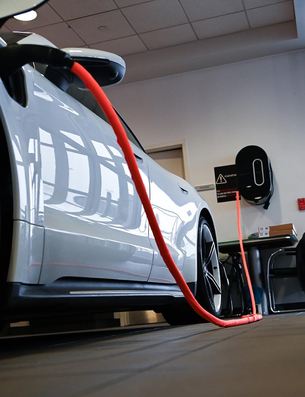 Design Engineering EV Charger Cord Cover - 20ft - Charging Cable Protector with Durable, Split-Sleeve Design - Electric Car