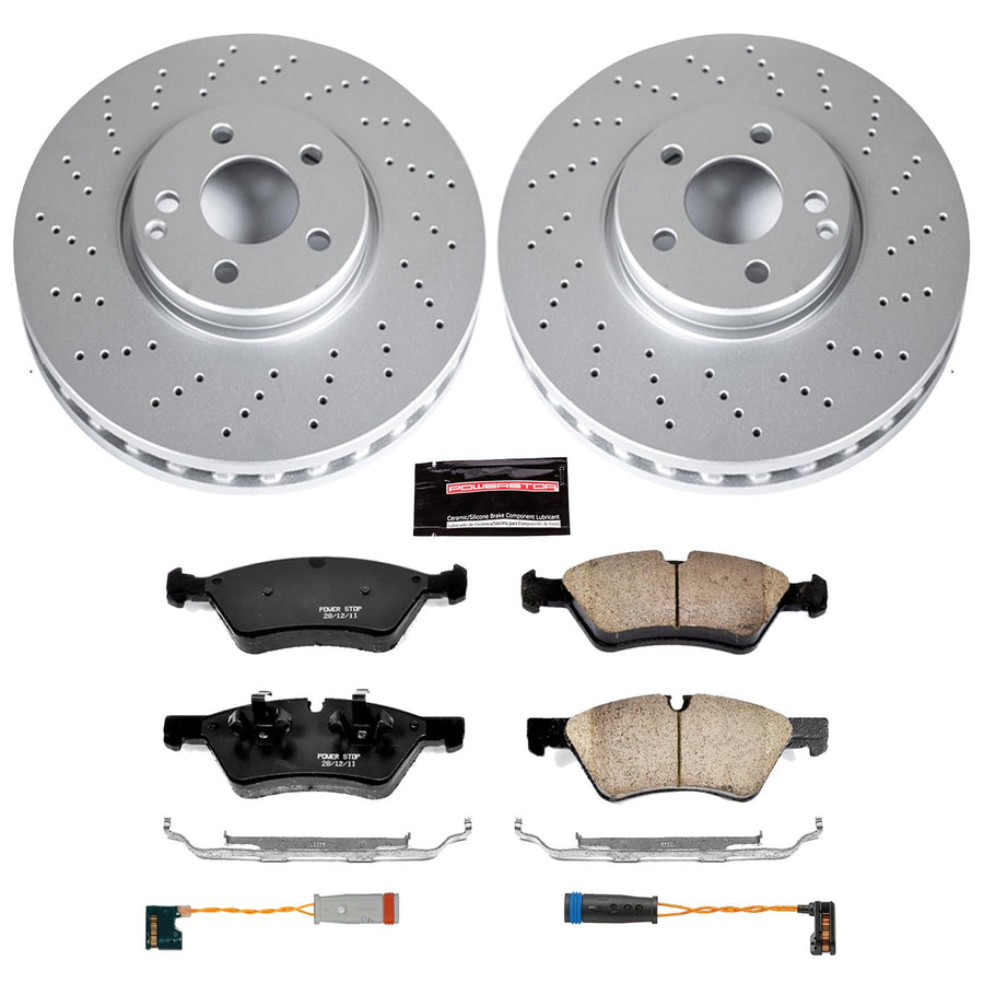 Power Stop Z23 Evolution Geomet Coated Brake Kit Front For Mercedes-Benz E500 2006 [Model Specific]