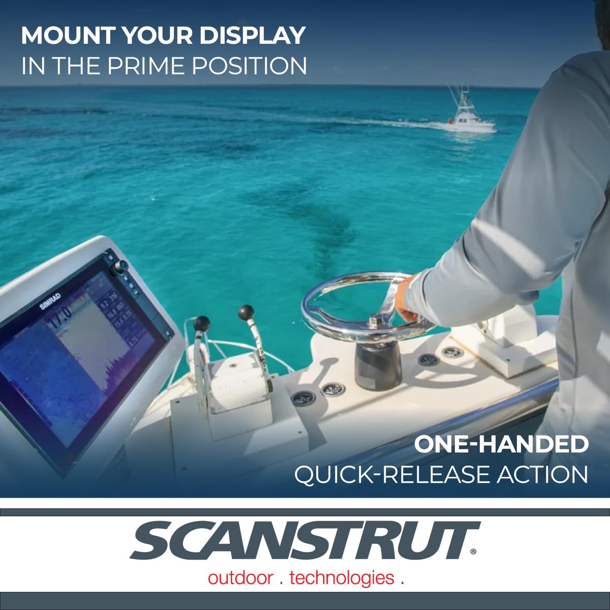 Scanstrut SPD-12-W ScanPod Deck Pod for displays up to 12"