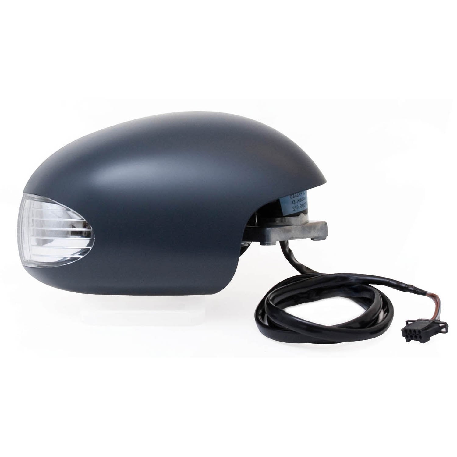 Fit System Side Passenger Mirror for VW New Beetle, Black, PTM Cover, w/Turn Signal, Heated Power, Foldaway