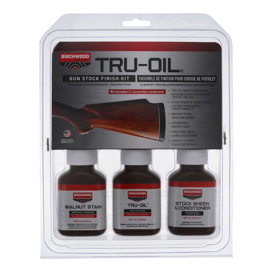 Birchwood Casey Long-Lasting Easy-to-Use Complete Tru-Oil Stock Finish for Gun Stock Finishing and Maintenance