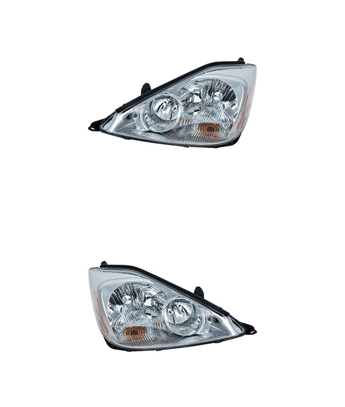 Headlight Assembly - Compatible/Replacement Eagle Eye for 04-05 Toyota Sienna - Both Pair, Left Driver Right Passenger (Without HID) - 81110AE010, 81150AE010