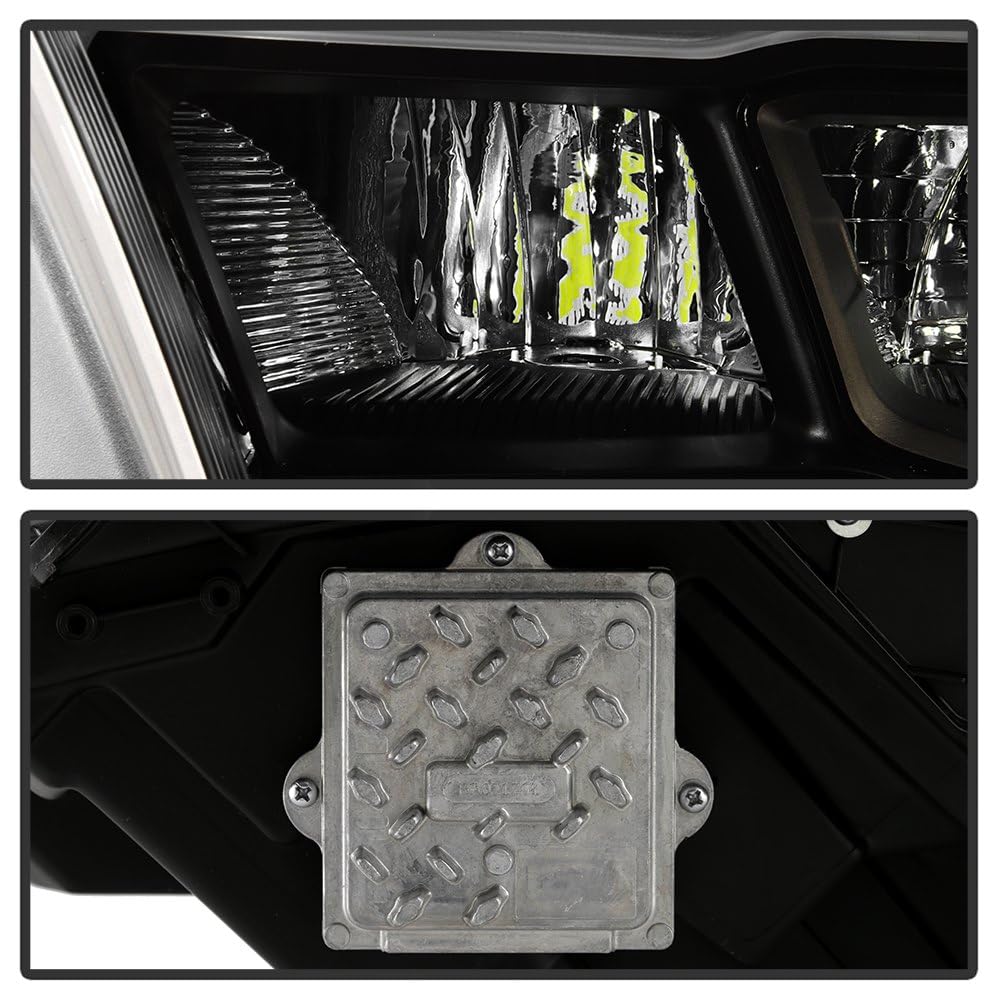 Dodge Ram 1500 Spyder (POE) 19-22 Black Bezel Full LED w/DRL Headlight - OE Left