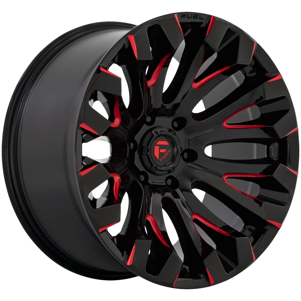 D829 Quake Fuel 20x10 5x5.5" -18mm Black/Red Wheel Rim 20" Inch D8292000B447