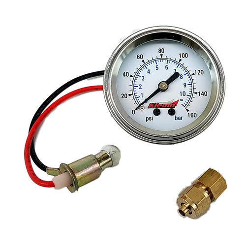 Single Needle Kleinn Air Horns 1022 160 PSI Panel-Mount Illuminated Pressure Gauge
