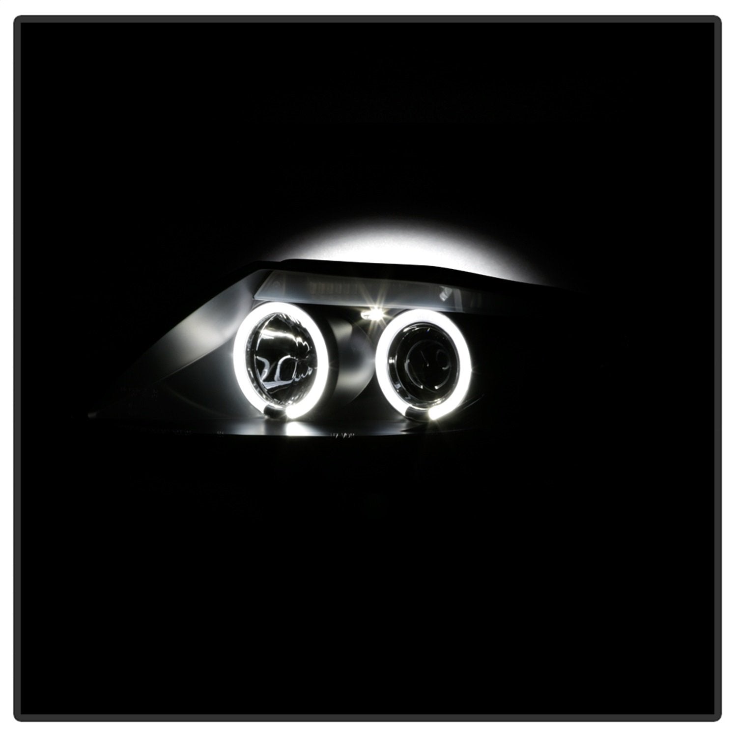 BMW Z4 03-08 Spyder 5029072 Projector Headlights - Halogen Model Only (Not Compatible With Xenon/HID Model) - LED Halo - Black - High H1 (Included) - Low H7 (Not Included)