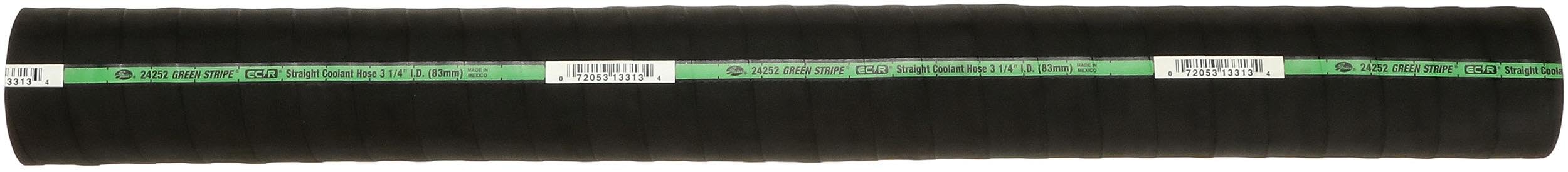 24252 Green Stripe nobrandname 2-Ply Straight Coolant Hose