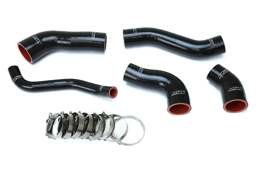 HPS Performance Veloster Black Silicone Intercooler Turbo Hose Kit OEM Replacement 57-1629-BLK
