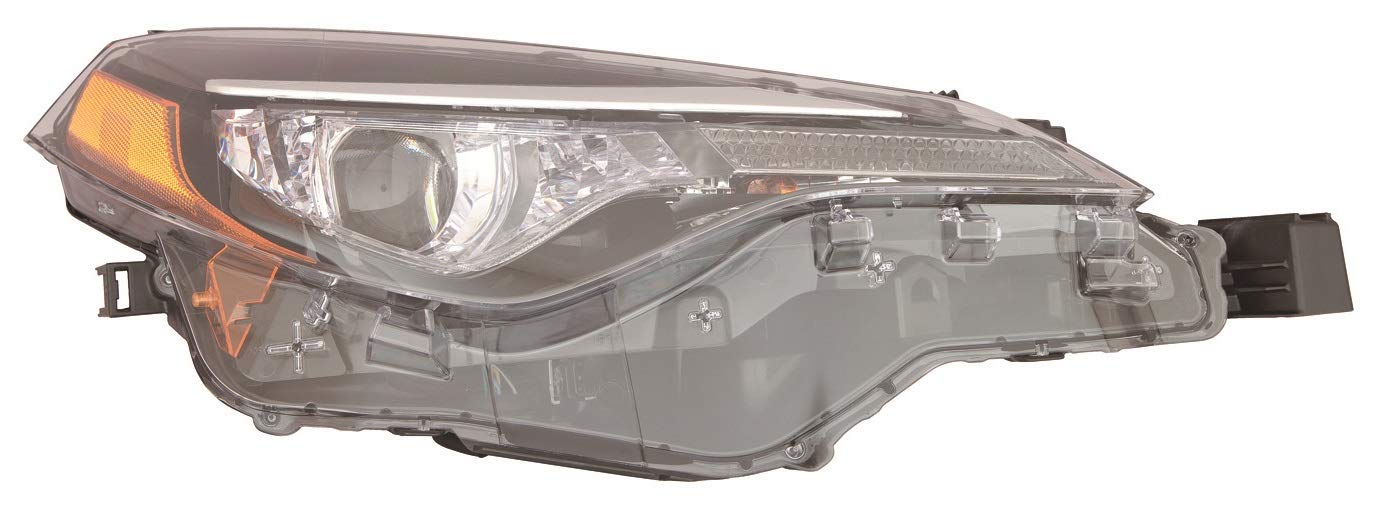 Go-Parts DEPO - for 2017-2019 Toyota Corolla Headlight Headlamp Assembly Replacement Front - Right (Passenger) (CAPA Certified) Sedan 81110-02M70 TO2503249C 2018