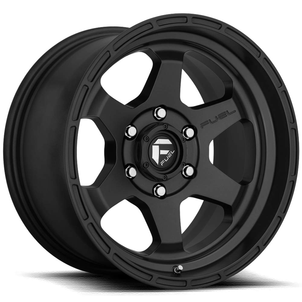 1PC Fuel D664 SHOK 17x9, Bolt Pattern: 6x5.5/, Offset: 20, MATTE BLACK, set of 1