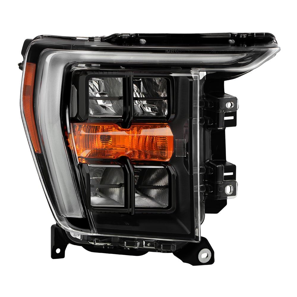 Ford F150 Spyder (OE) 21-23 Quad LED w/DRL Headlight - OE Black Right