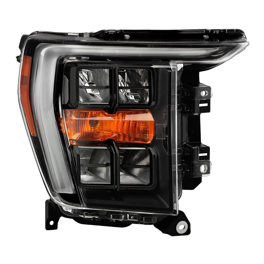 Ford F150 Spyder (OE) 21-23 Quad LED w/DRL Headlight - OE Black Right