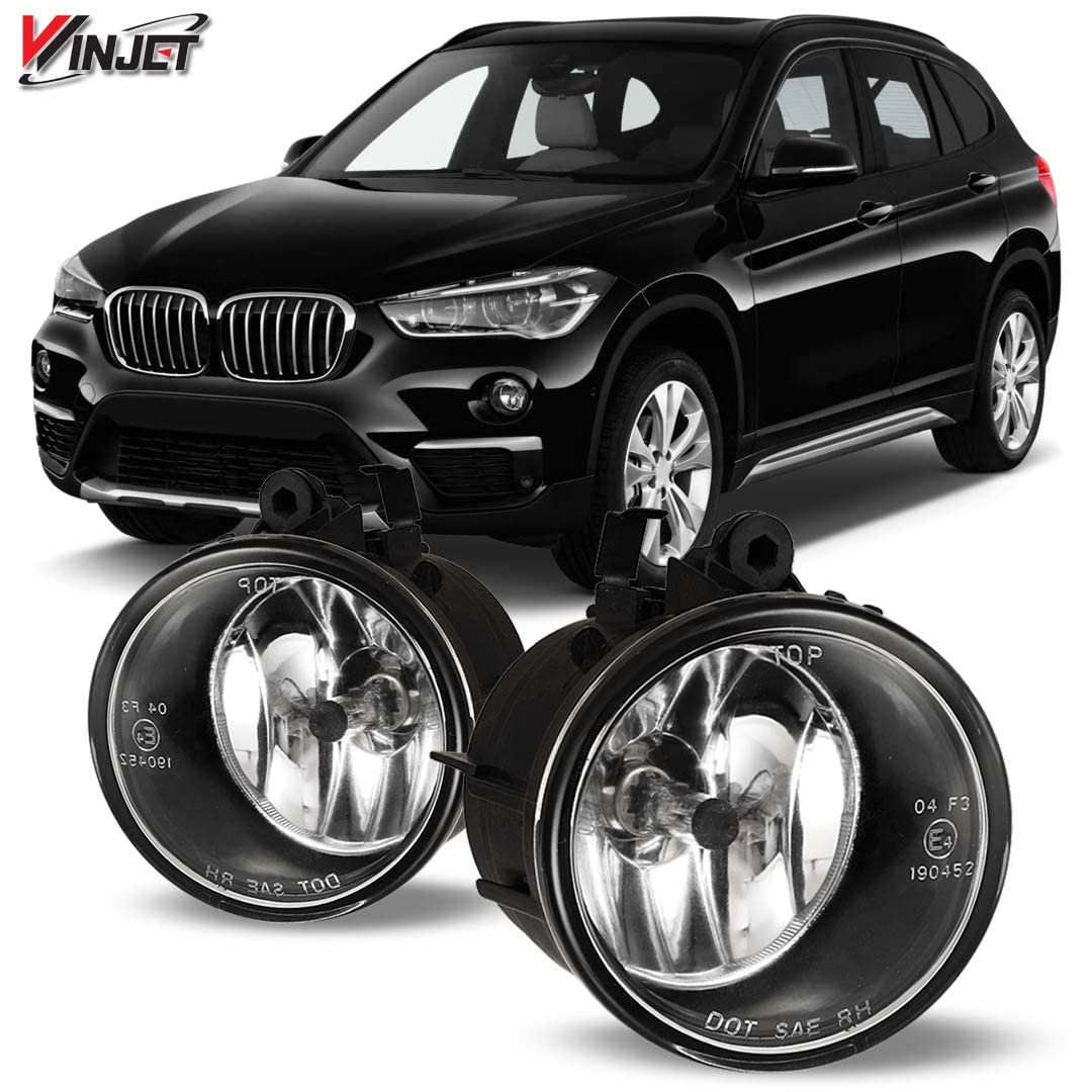 Replacement Winjet WJ30-0497-09 Fog Light Pair with Bulbs for 2016-2017 BMW X1, 2011-2017 BMW X3, 2015-2017 BMW X4