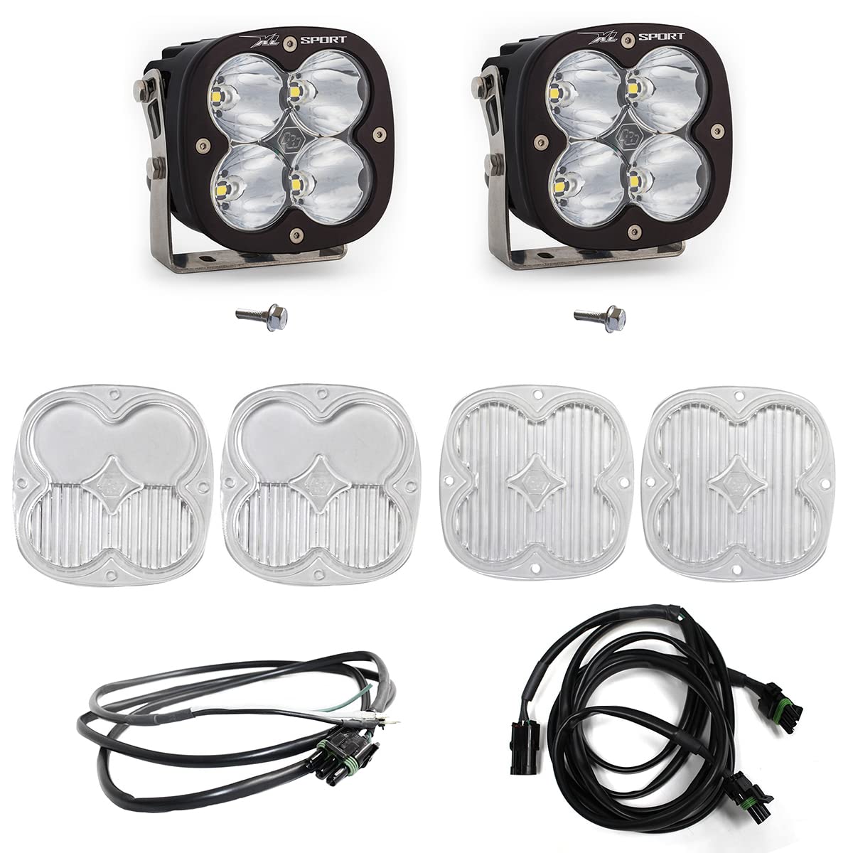 A Pillar Light BAJA DESIGN 447753UP - Kit Fits Ford Bronco, Black