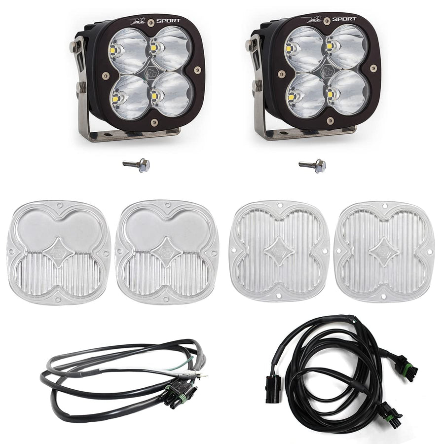 A Pillar Light BAJA DESIGN 447753UP - Kit Fits Ford Bronco, Black
