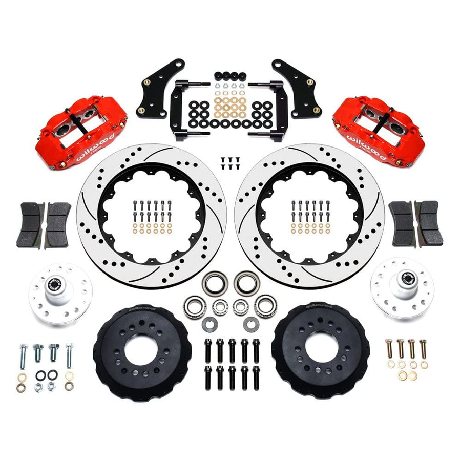 Front Hub Kit FNSL6R, 14.00", Drill, Red
