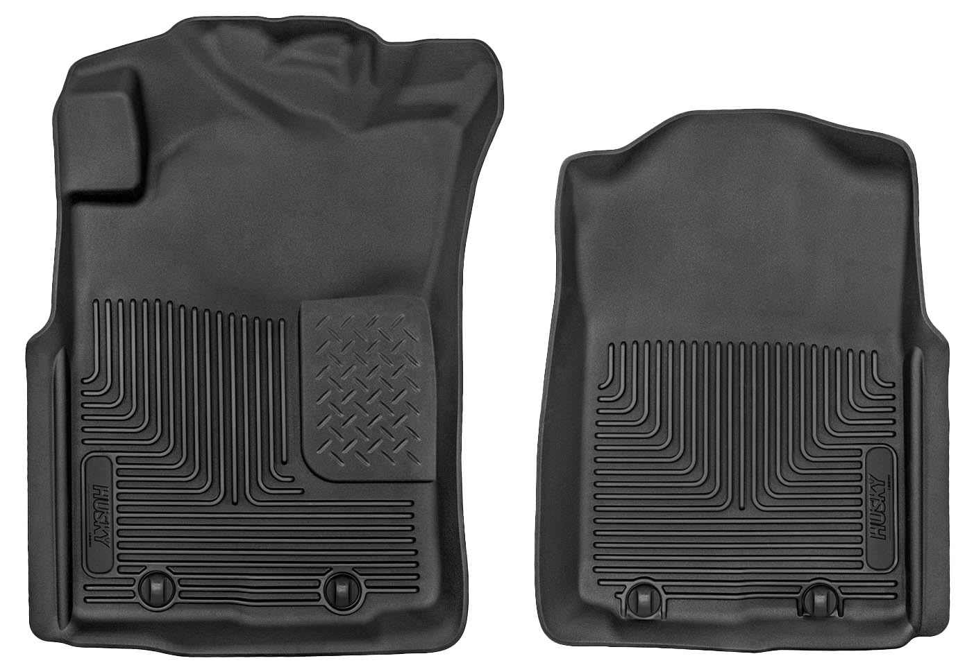 Husky Liners Floor Mats X-act Contour | Fits 2005-2011 Tacoma, Double, Access & Standard Cab | Front Row, 2-pc Black - 53721