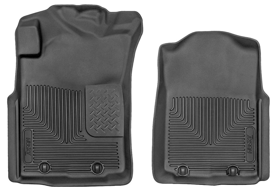 Husky Liners Floor Mats X-act Contour | Fits 2005-2011 Tacoma, Double, Access & Standard Cab | Front Row, 2-pc Black - 53721